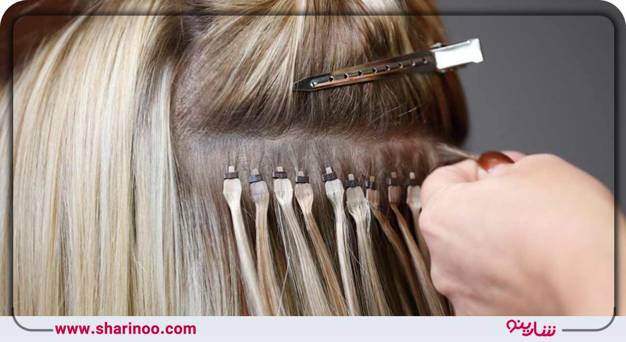 انواع خدمات سالنهای زیبایی- اکستنشن مو