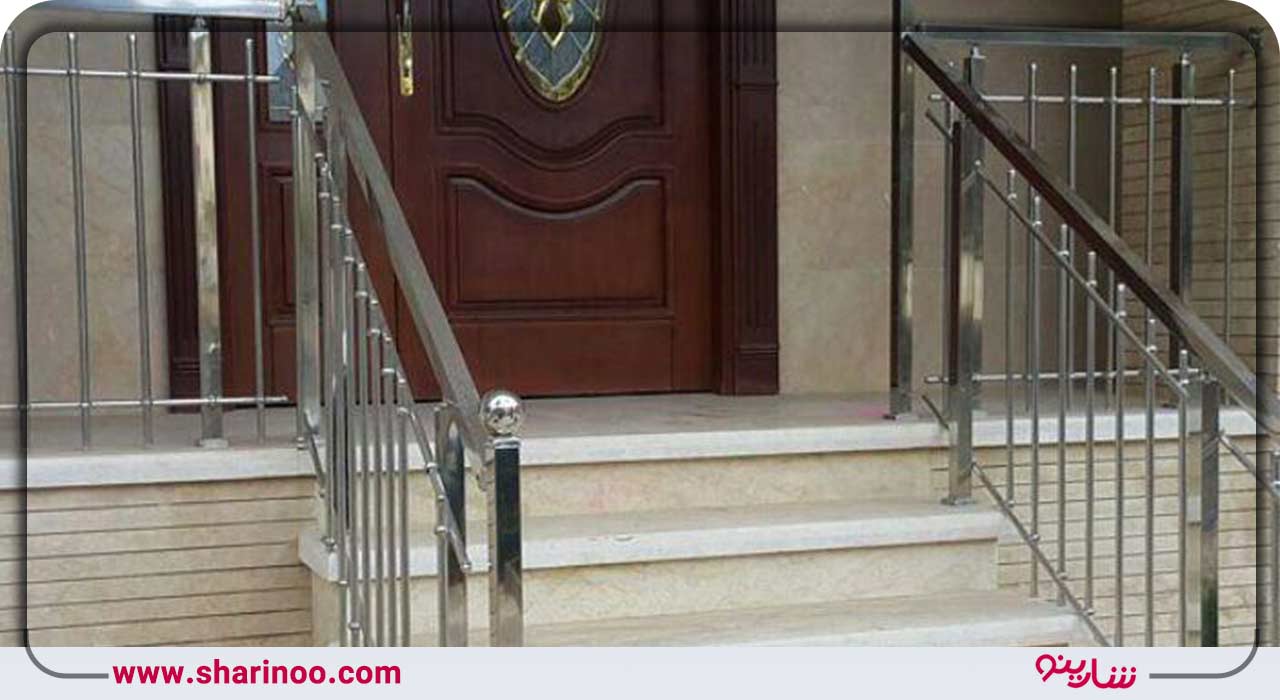 نرده استیل افقی