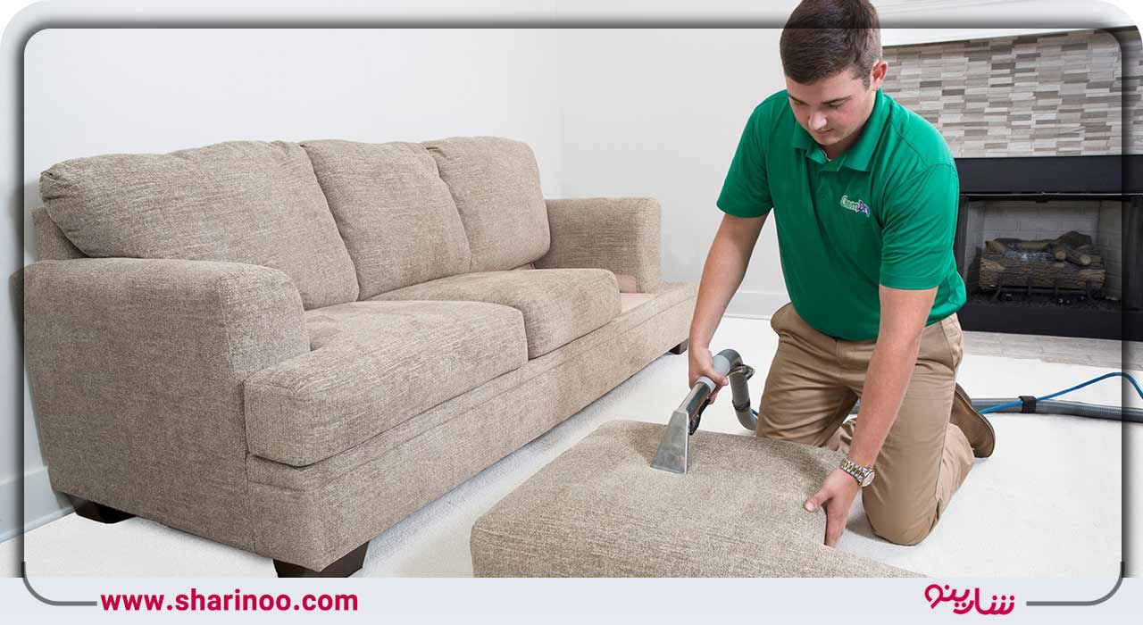 شستشوی مبل با استفاده از فوم سبک