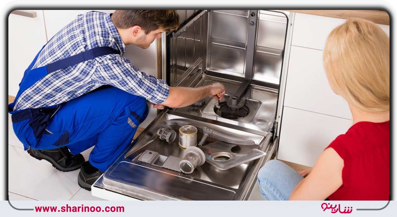 عدم آب‌گیری ماشین ظرفشویی