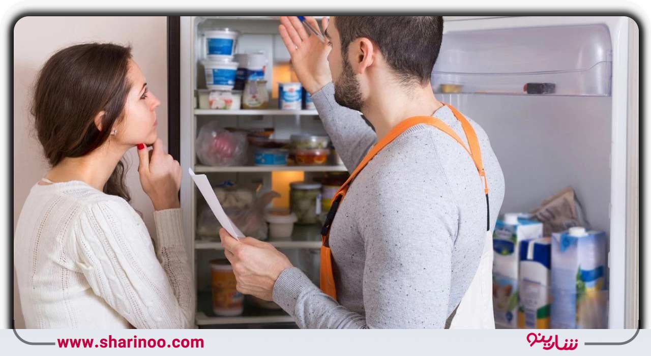 یخ زدن محفظه داخلی یخچال