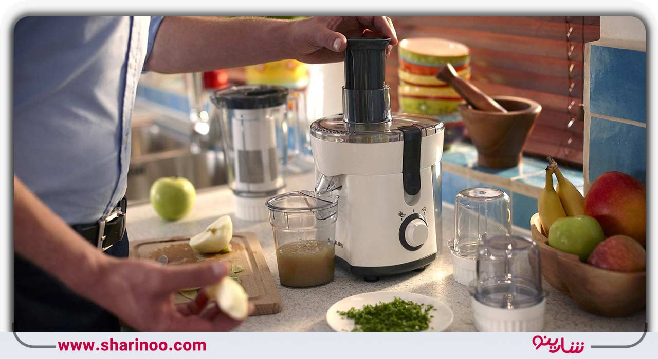 کلید روشن و خاموش آبمیوه‌گیری