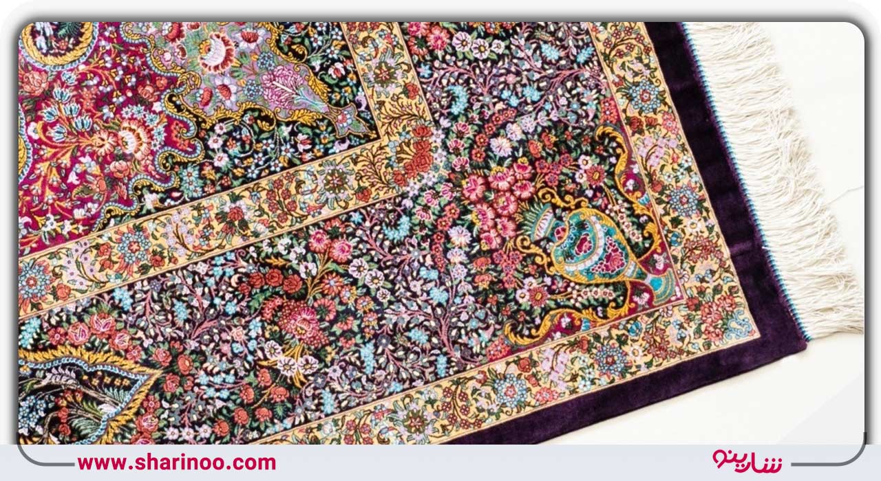 فرش دستباف ابریشمی‌