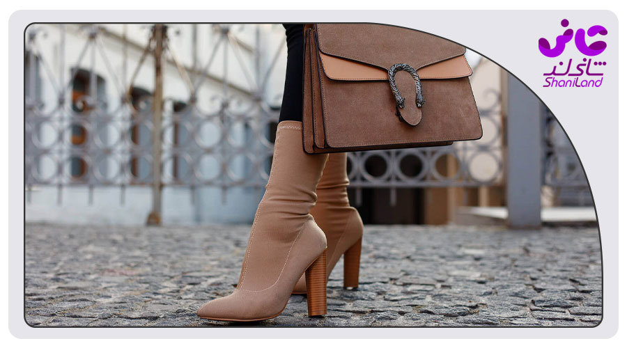 کیف زنانه ست با پوتین چرم