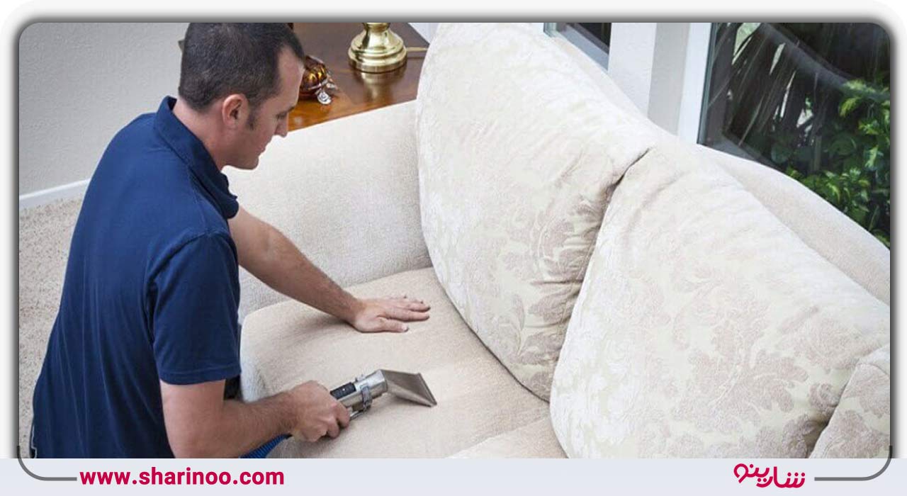شستشوی مبلمان مخمل سفید در اصفهان