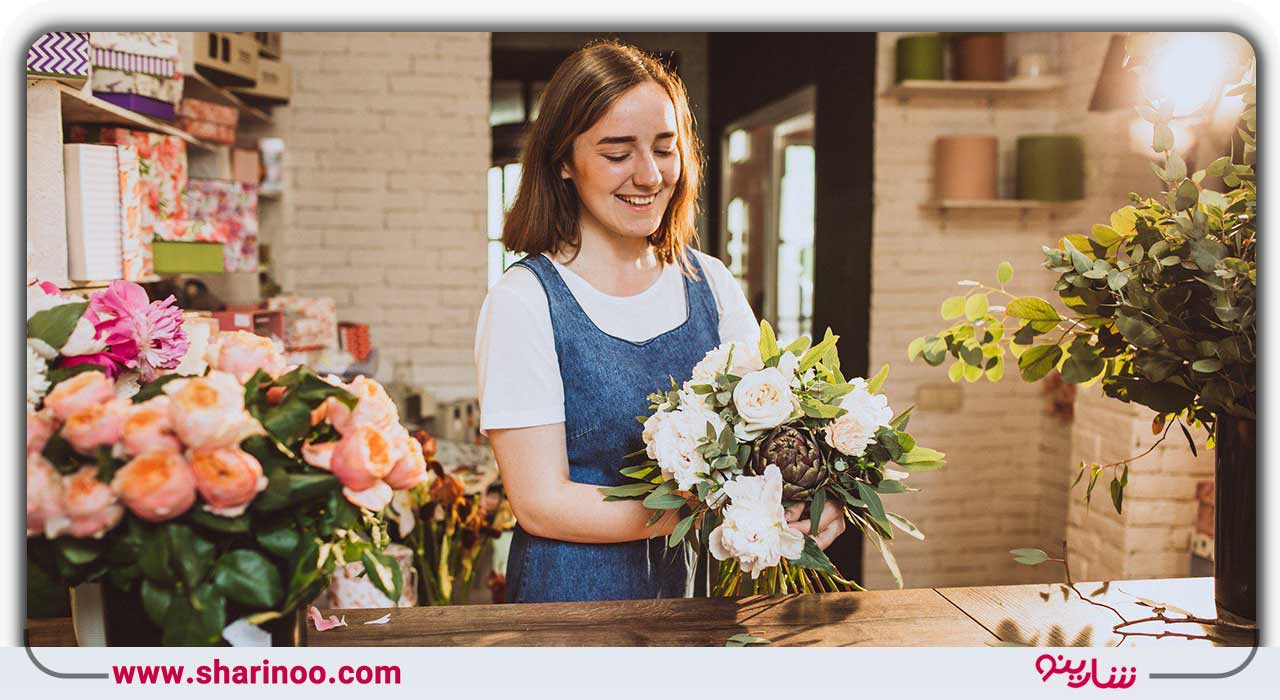 گل فروشی در سنندج