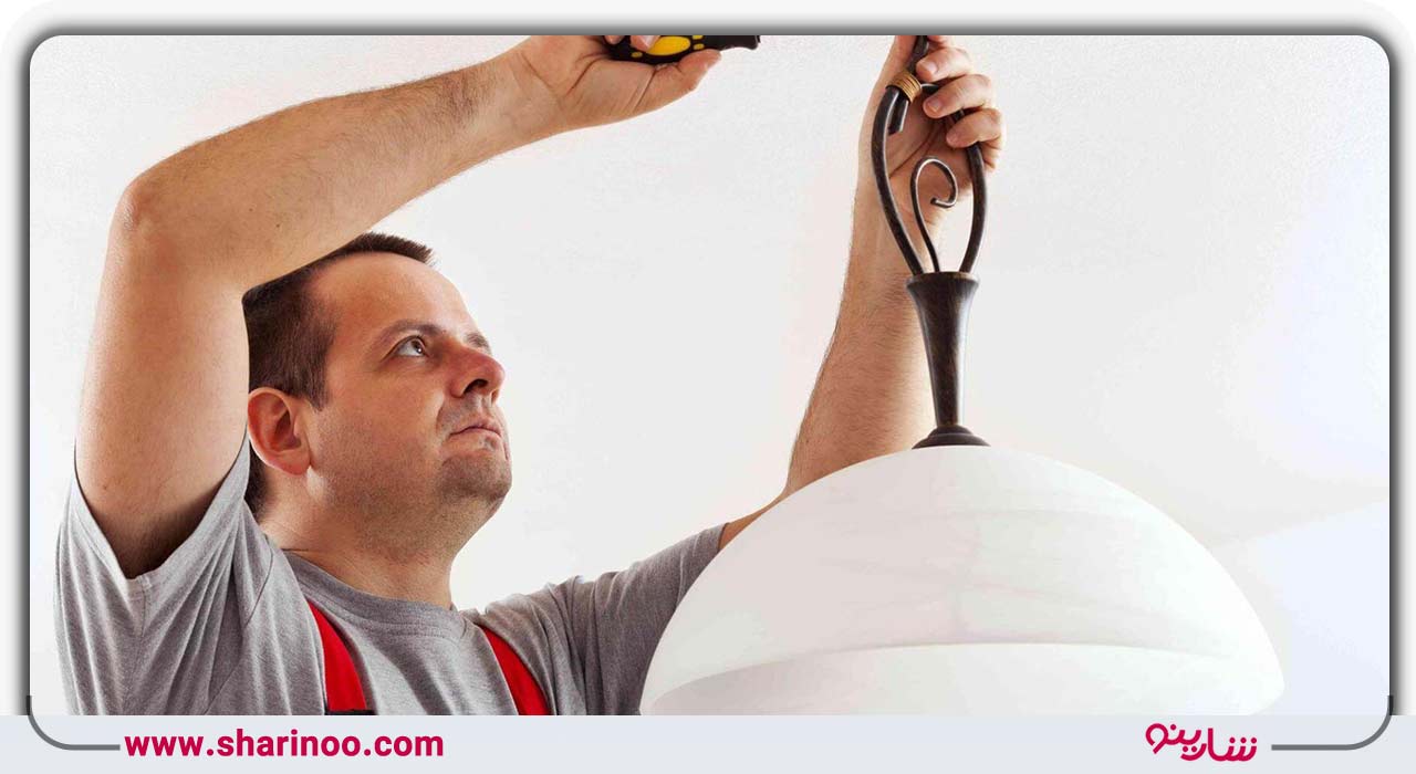 نصب چراغ و لوستر در یزد