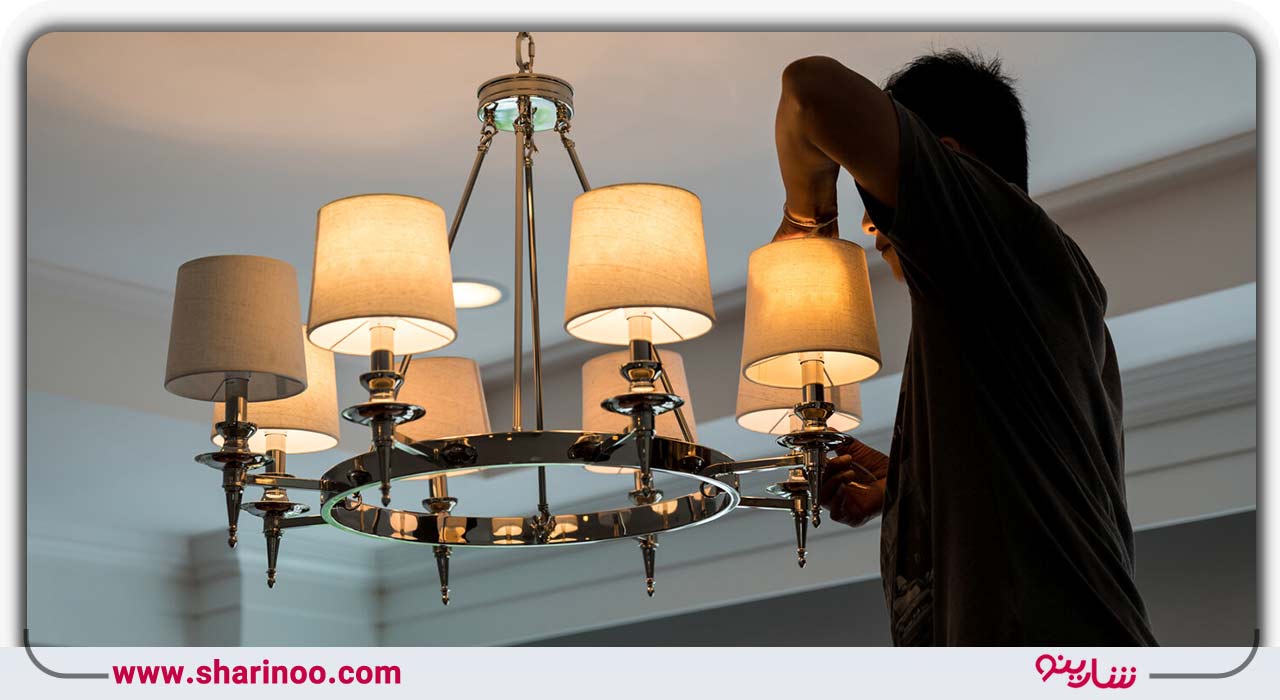 نصب لوستر در یزد- شماره تماس 10 نصاب لوستر در یزد+قیمت